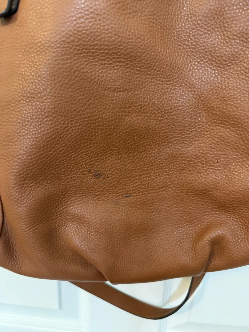Michael Kors Cognac Pebbled Leather Shoulder Bag